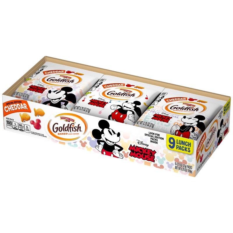 Pepperidge Farm Goldfish Mickey Mouse Baked Snack Crackers - .75oz/9ct