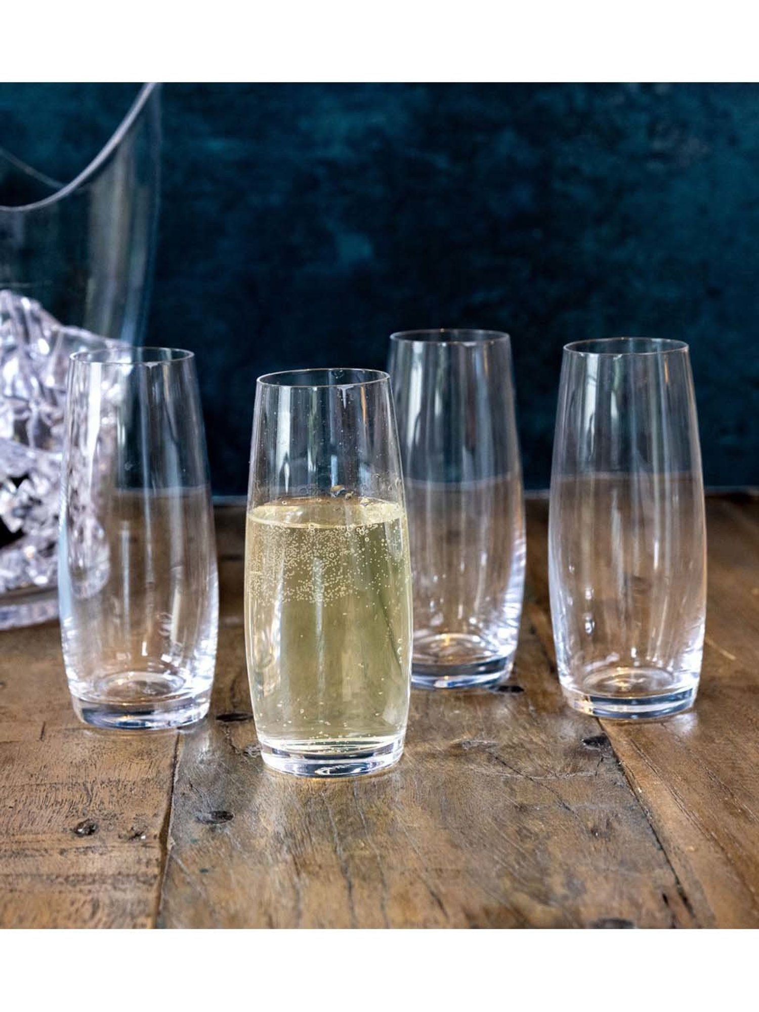 Mikasa Julie Transparent Glass Flute Glass (0.266 L) - Set of 4