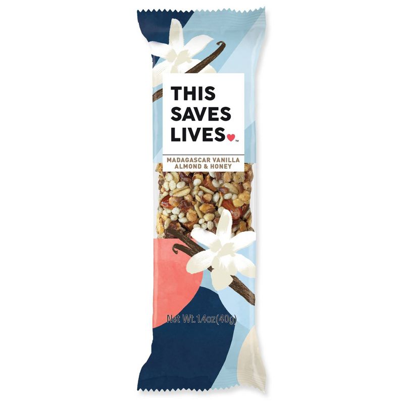 This Saves Lives Madagascar Vanilla Almond  Honey All Granola Bars - 4ct