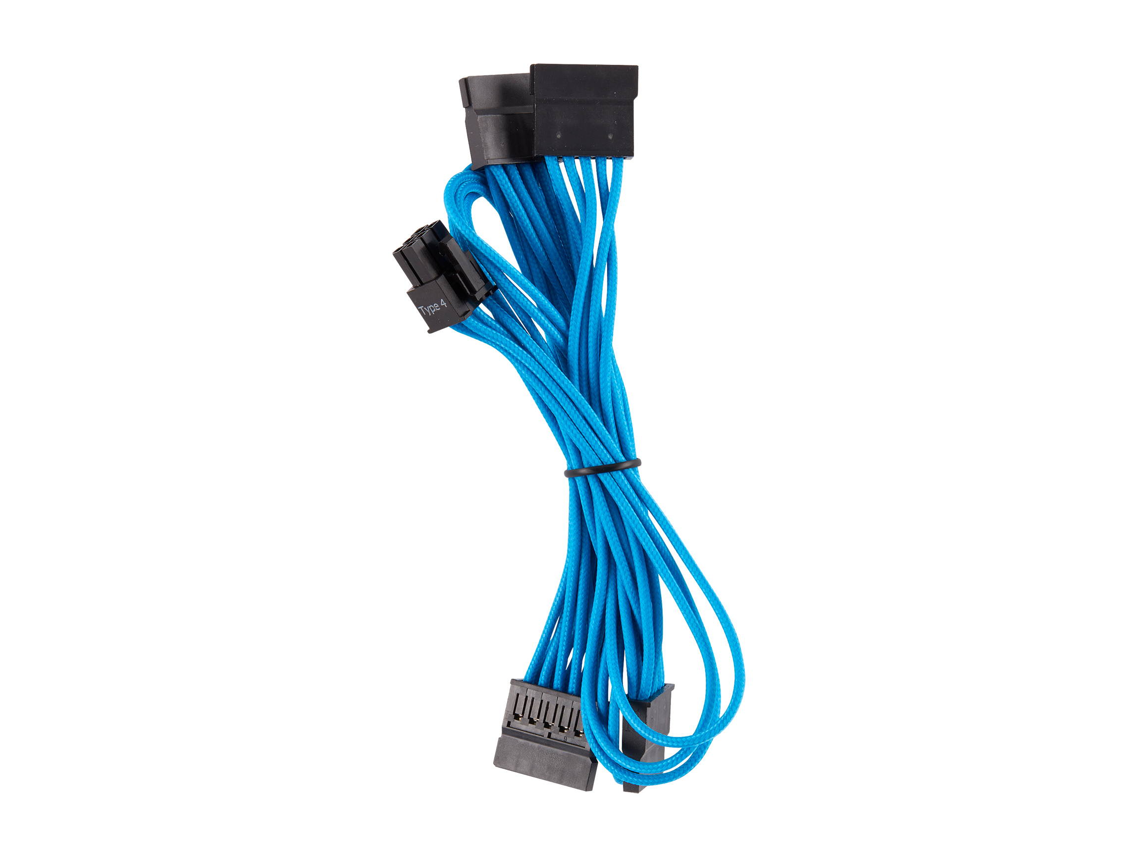 Micro Connectors 30cm Addressable RGB (ARGB) 1 to 4 Splitter Cable with/5 Male Pins (F04-04ARGB-30)