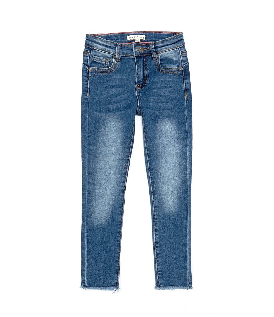 Hippie Girl Little Girls 4-6X REPREVE Destructed Denim Skinny Jeans