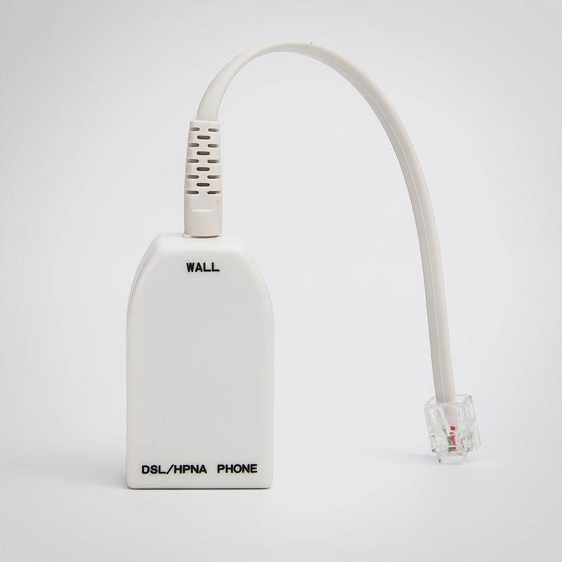 FireFold DSLFILTER-2PORT Dual DSL Filter, Male to 2 Female Telephone Modem DSL Splitter Filter - for an existing Home Involves Installing DSL Filters on Every Telephone, fax Machine, voiceband Modem