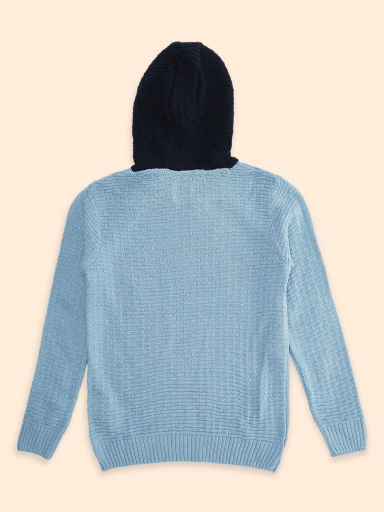 U.S. Polo Assn. Kids Black Self Design Sweater