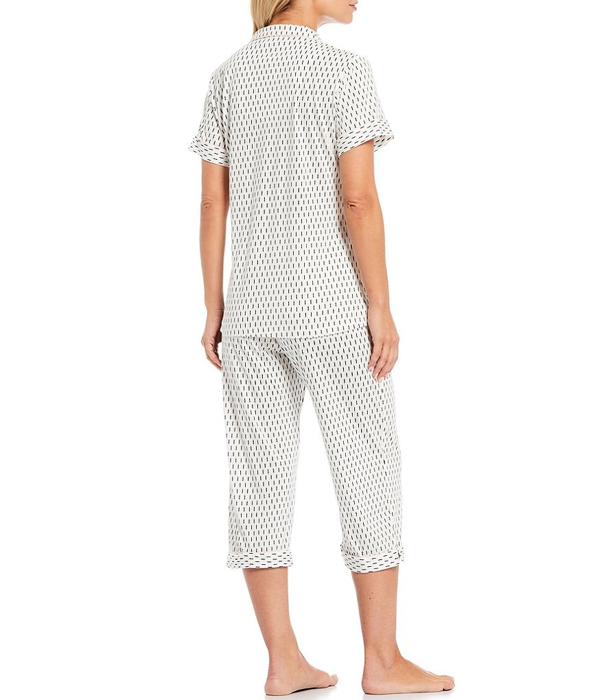 Miss Elaine Geometric Printed Luxe Knit Coordinating Pajama Set
