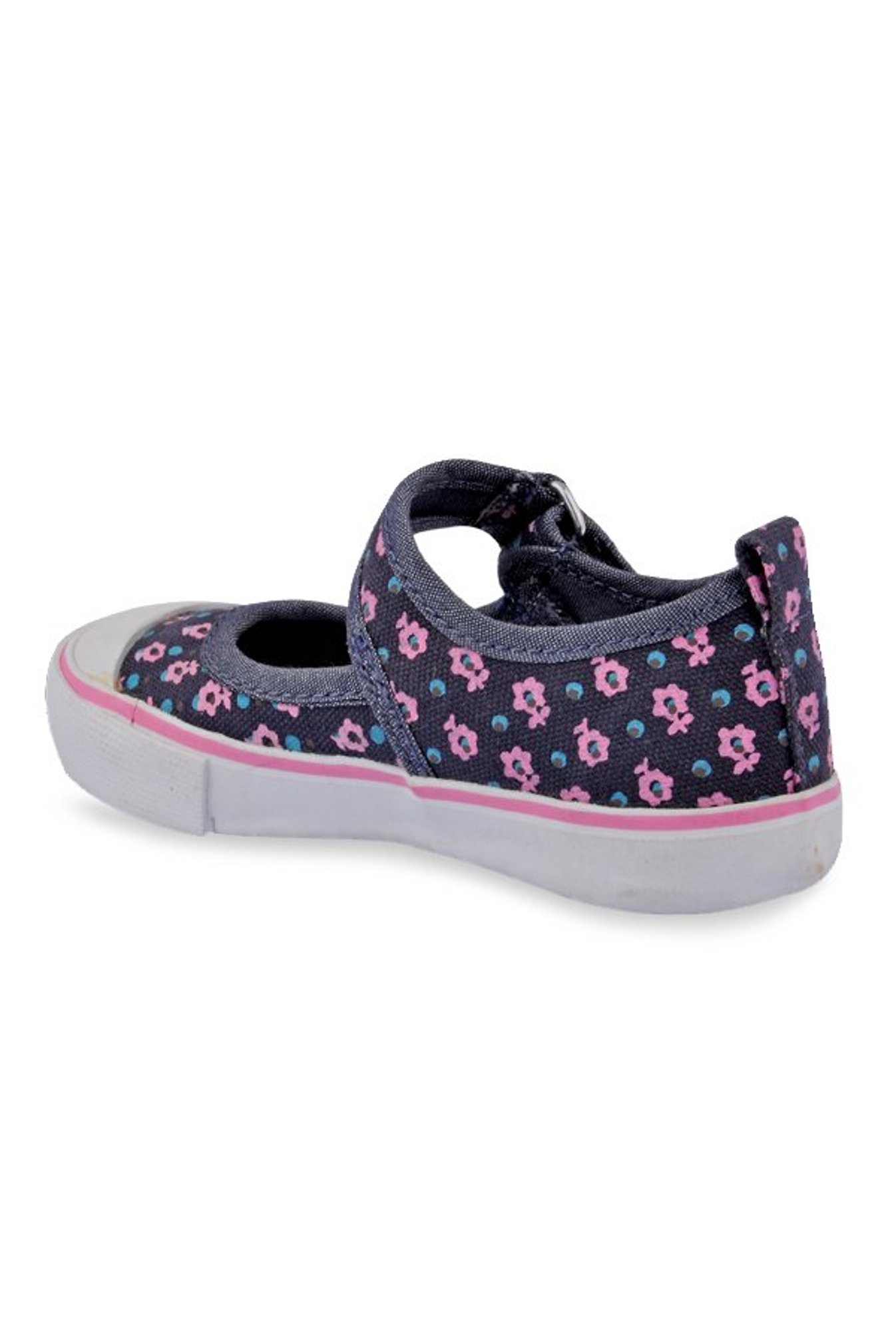 Beanz Kids Rush Rhea Navy & Pink Mary Jane Shoes
