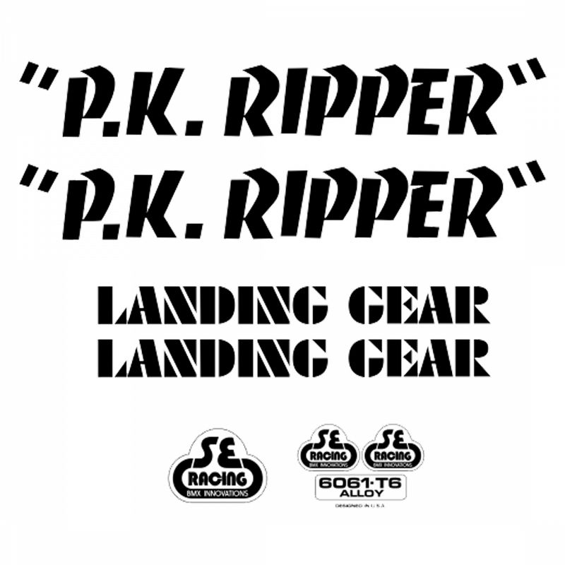 Se Bikes PK Ripper Decal Set Sticker/Decal
