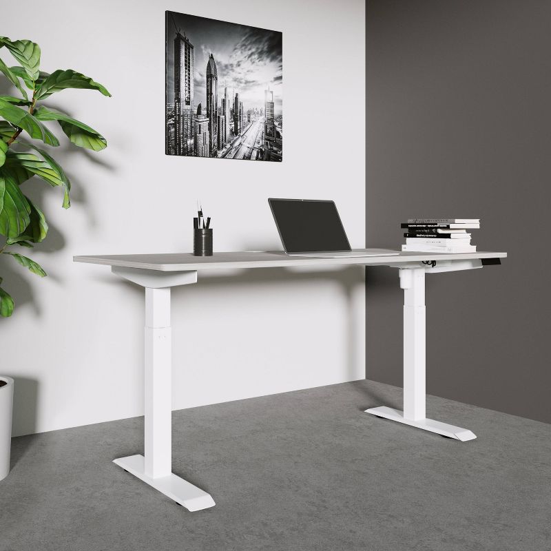 Automatic Sit To Stand Desk Gray - Techni Mobili