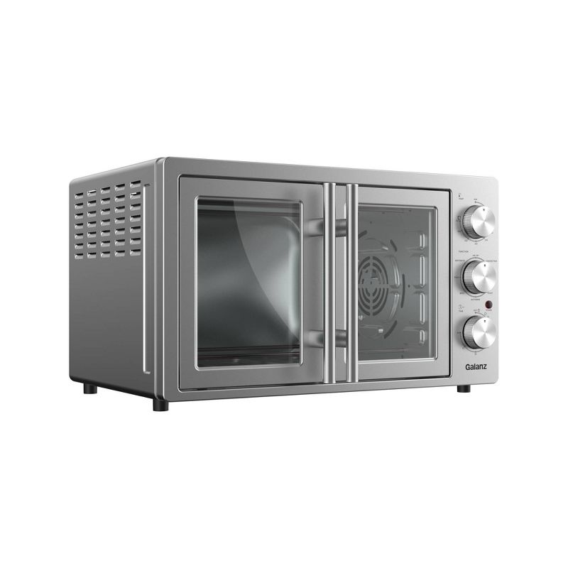 Galanz 1.5 cu ft 6-Slice French Door Toaster Oven with Air Fry - Stainless Steel