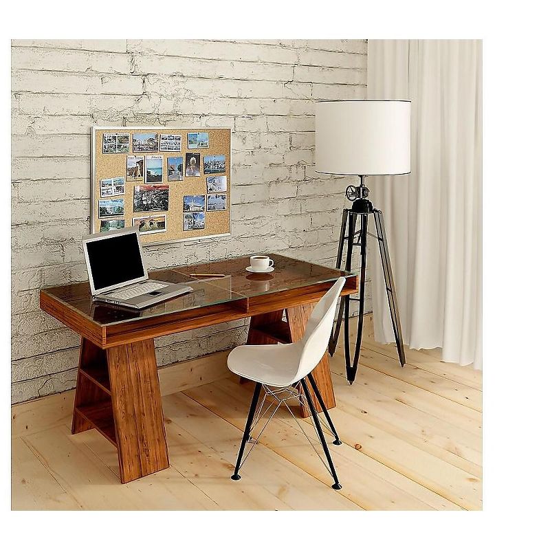 Universal Cork/Dry Erase Board, Melamine, 24 x 18, Black/Gray Aluminum/Plastic Frame