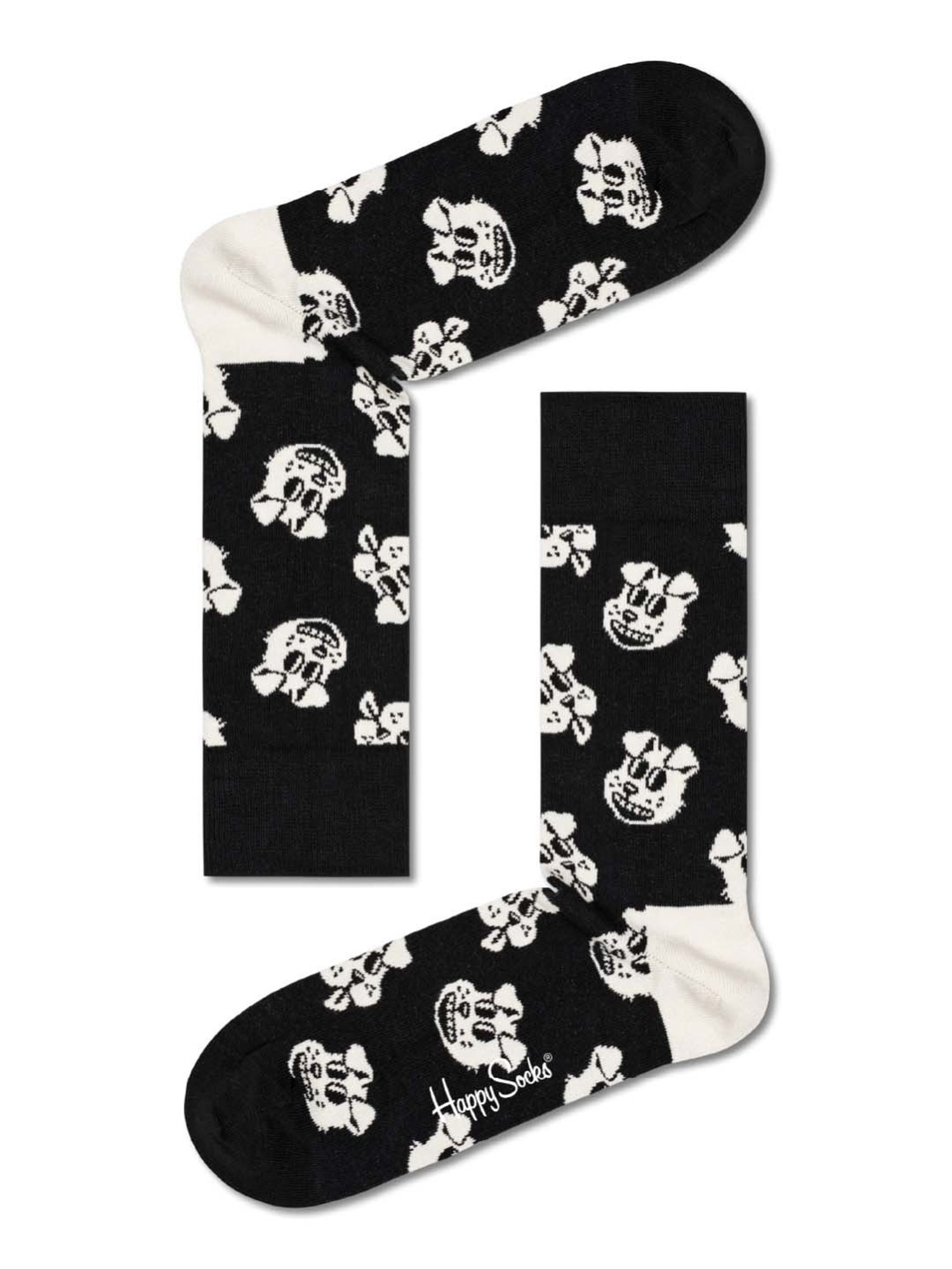 Happy Socks Pets Multicolor Cotton Printed Socks (41-46) - Pack of 2