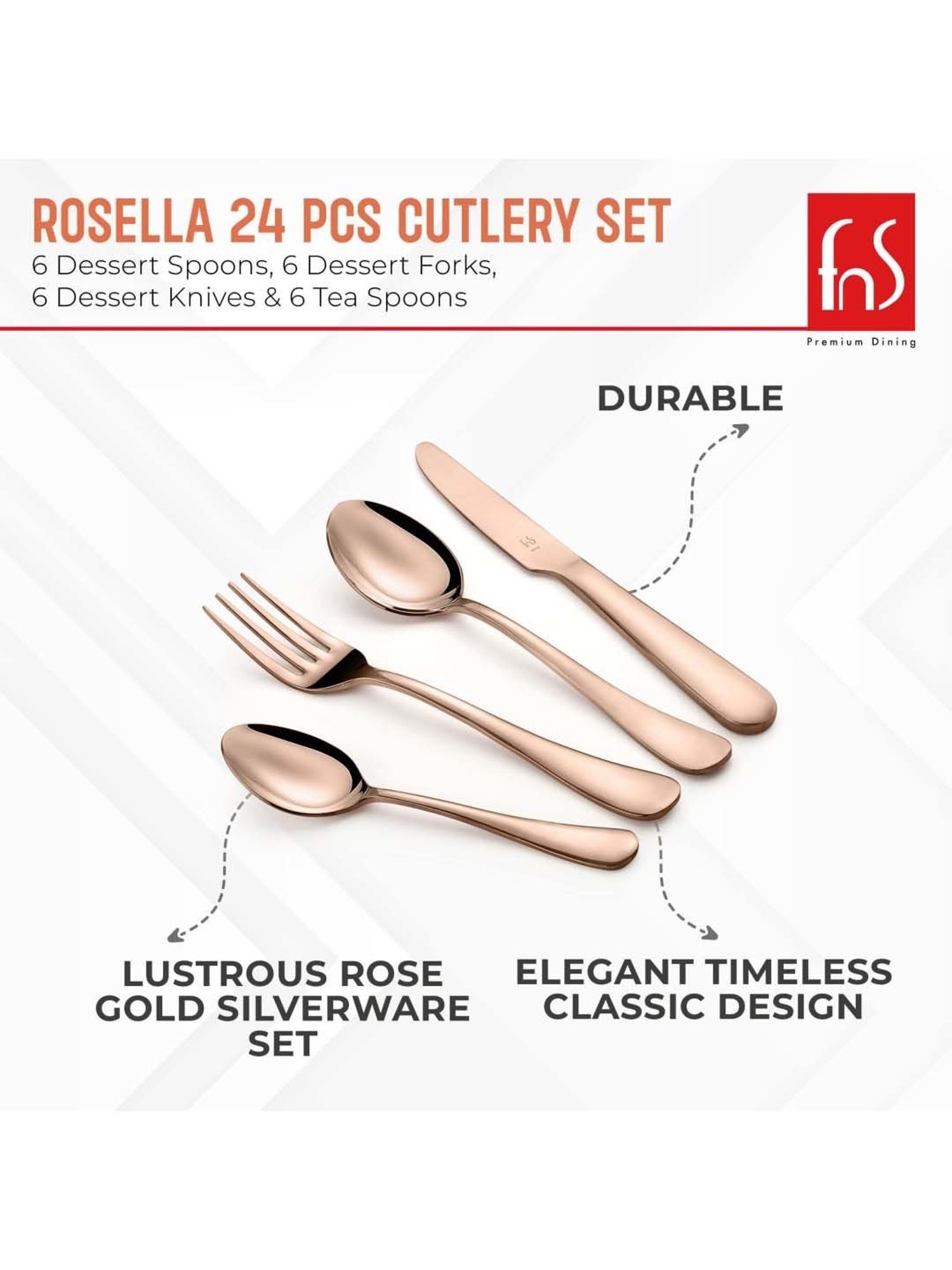 Home4U Iona Multi Wood Cutlery (2 Pcs)