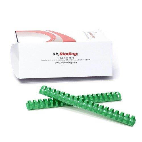 Green Plastic Binding Combs - 50pk (1-1/2" - 320 Sheets)