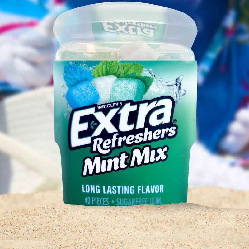 Extra Refreshers Mint Mix Gum 40-Piece Bottle