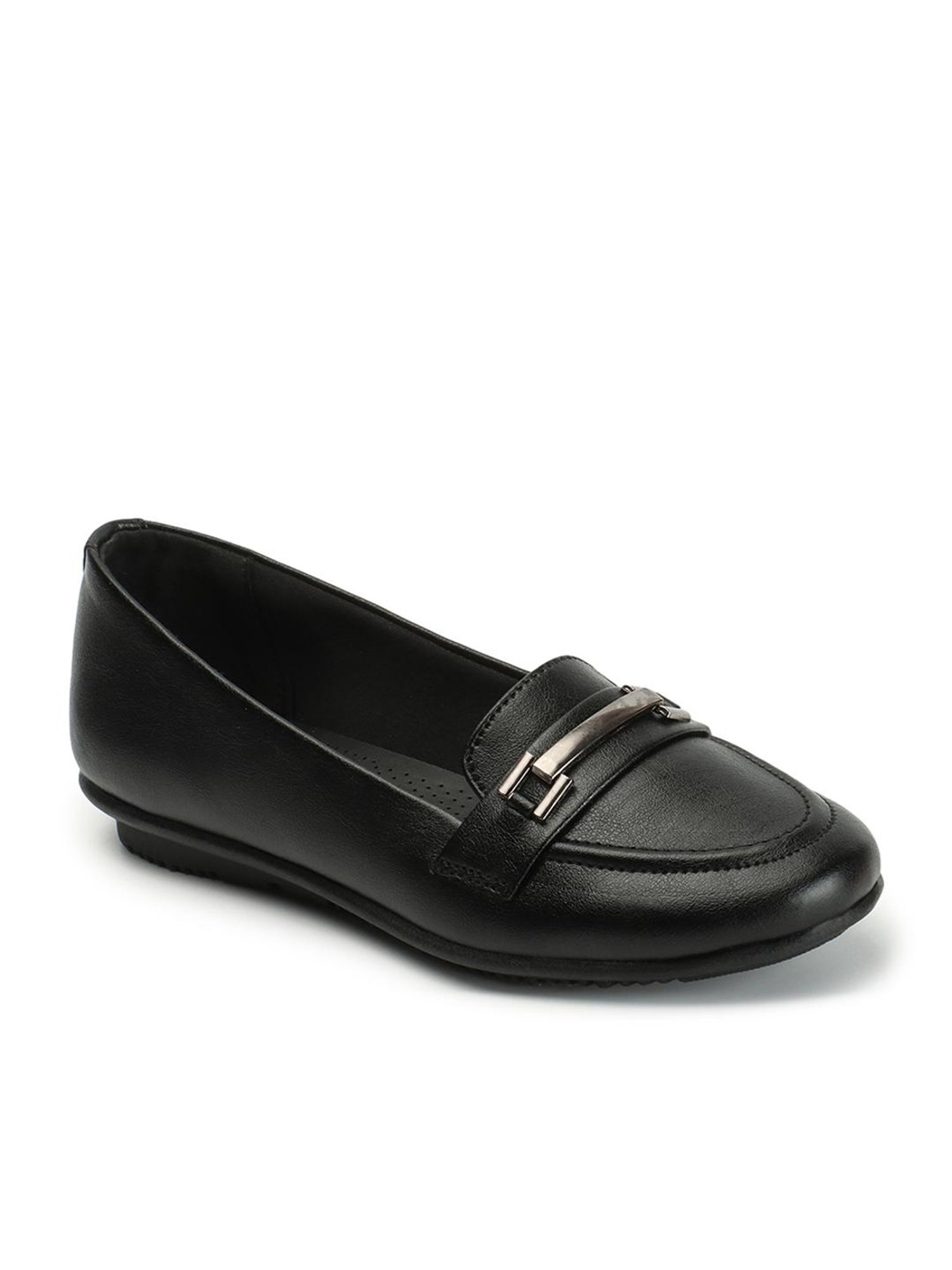 Elle Women's Black Casual Loafers