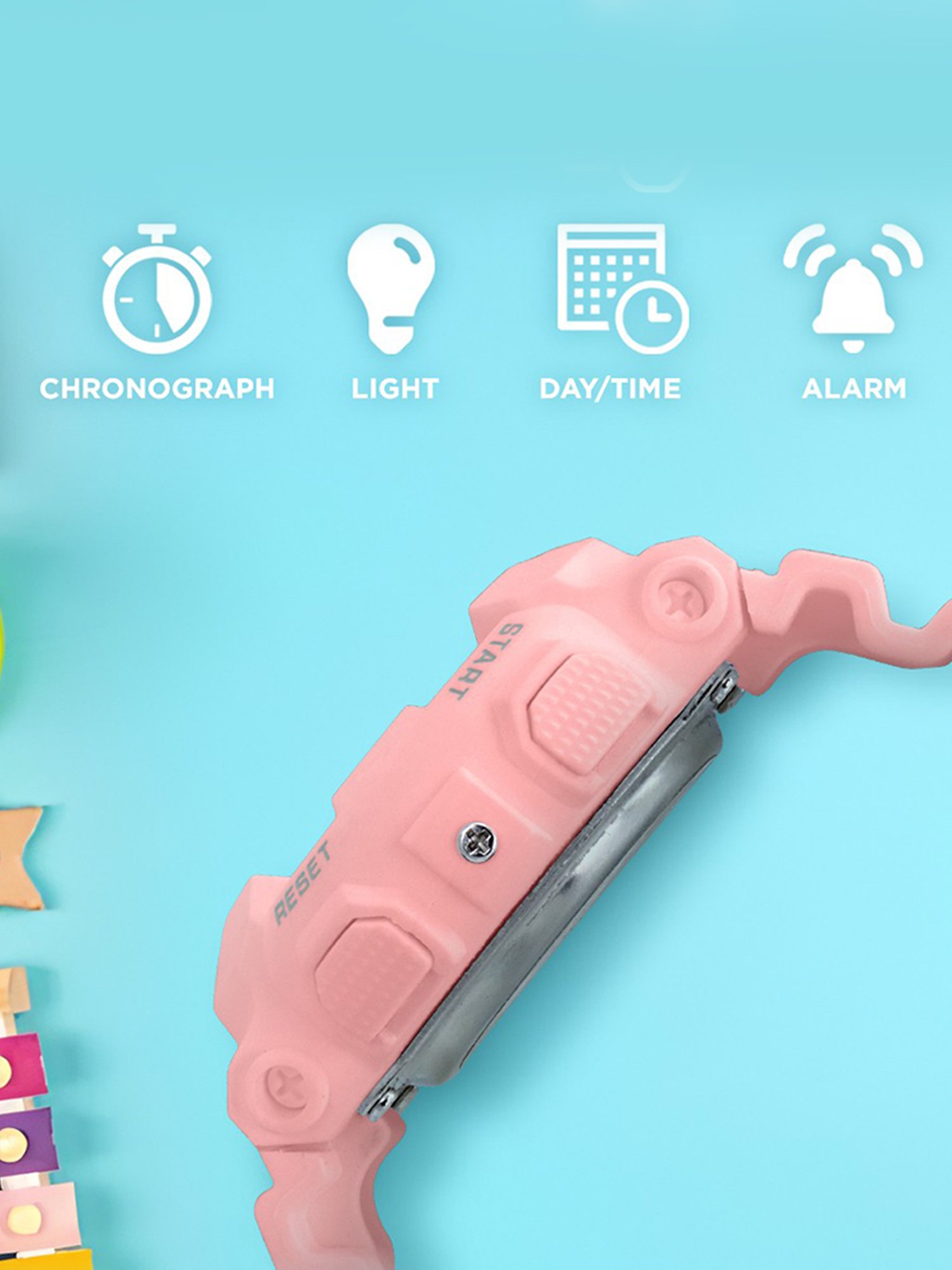 Carlington Junior 9121 Pink Unisex Digital Watch