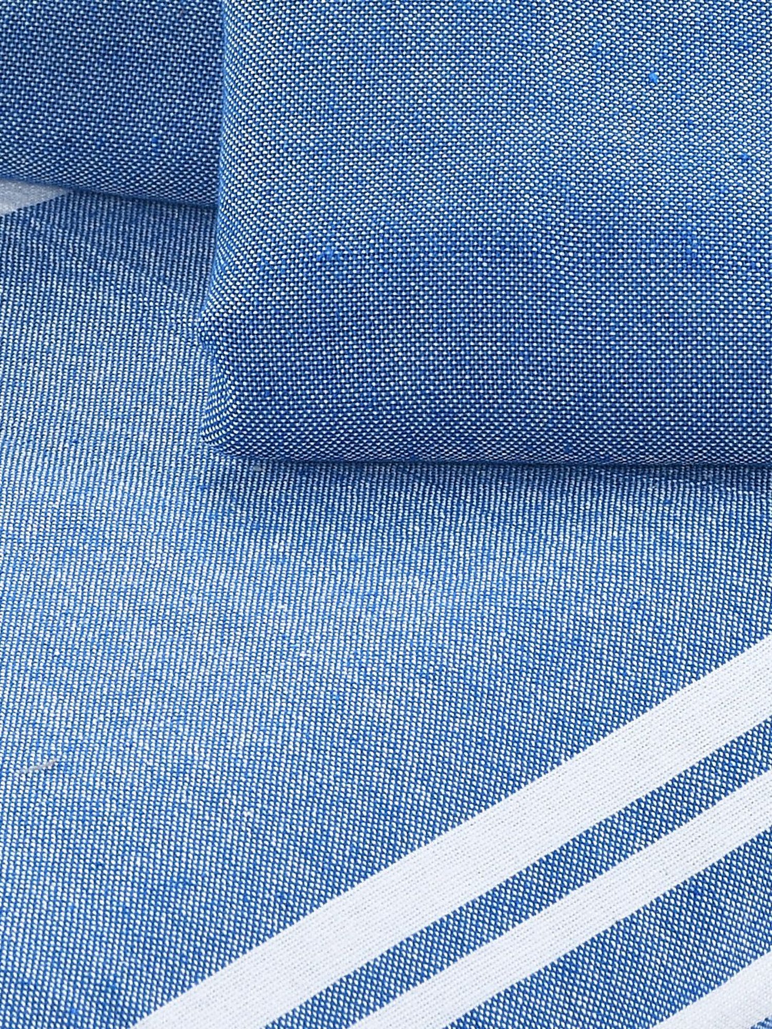 Saral Home Abstract Blue 155 TC Cotton King Sized Bed Sheet with 2 Pillow Covers