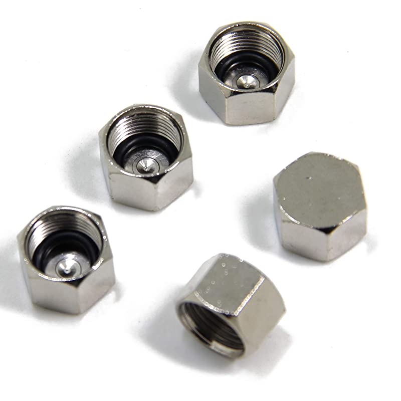 5-Pack F Type Weather Caps Outside Waterproof Dustproof Cover for Antenna Amplifier Booster Splitter F Female Conectors