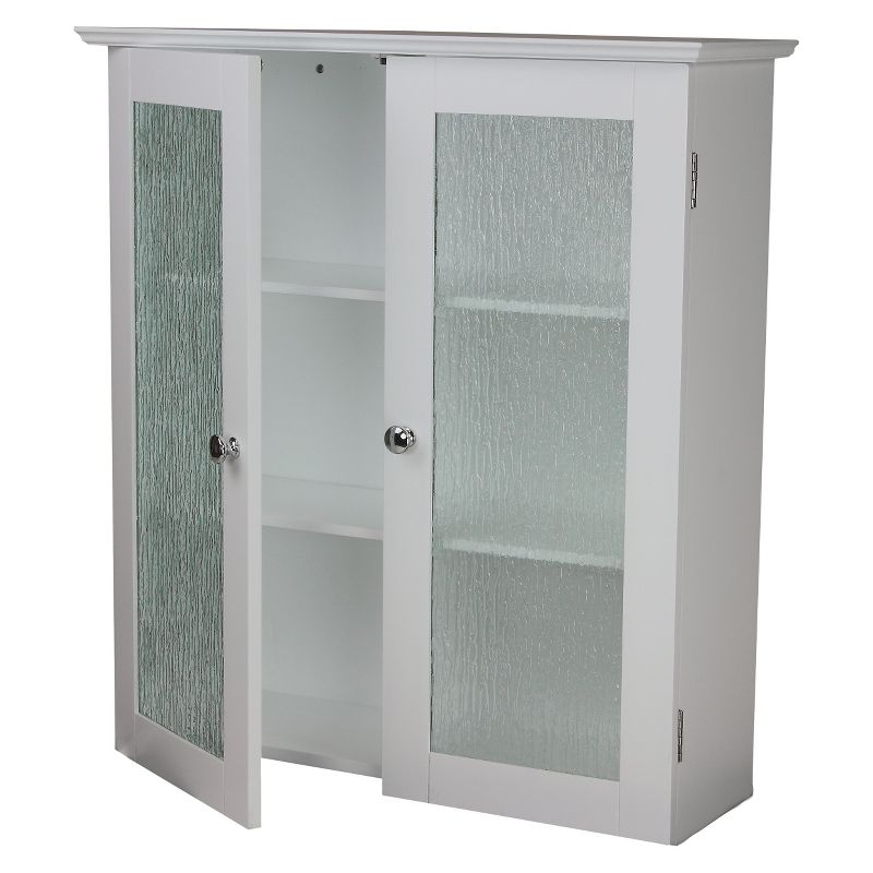 Connor 2 Door Wall Cabinet White - Elegant Home Fashions
