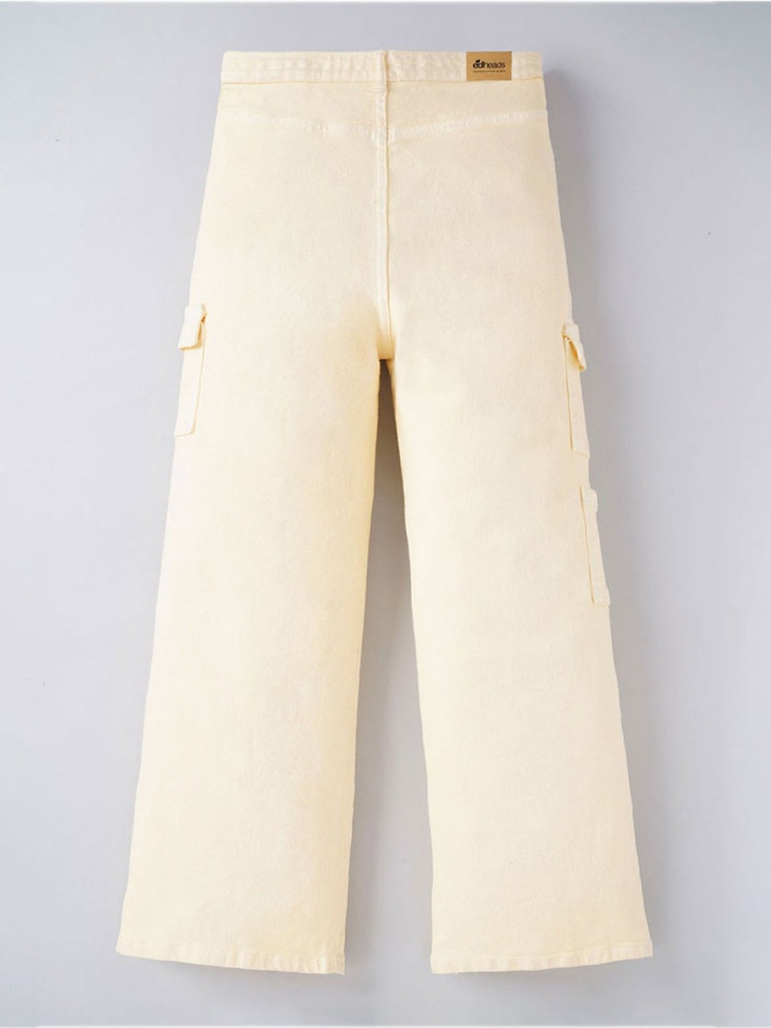 Edheads Girls Yellow Cotton Regular Fit Jeans