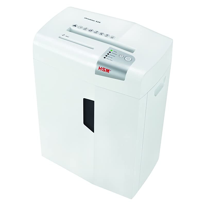 shredstar S25 Strip-Cut Shredder; Shreds Up to 25 Sheets; 6.9-Gallon Capacity Shredder, White