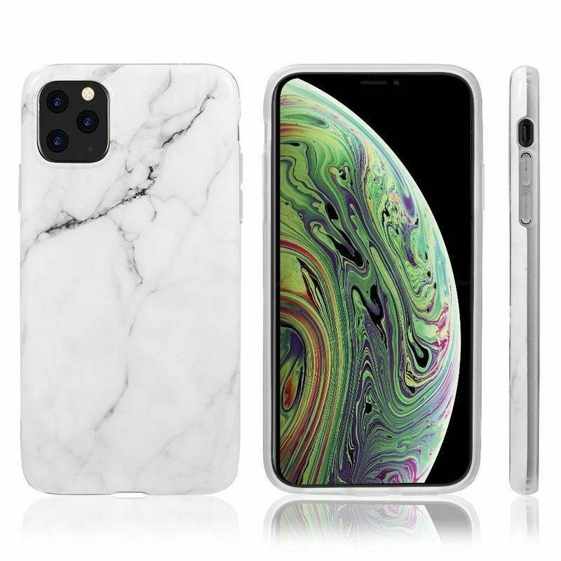 For  iPhone 12 Pro Max 6.7 in White Marble Skin Case Cover