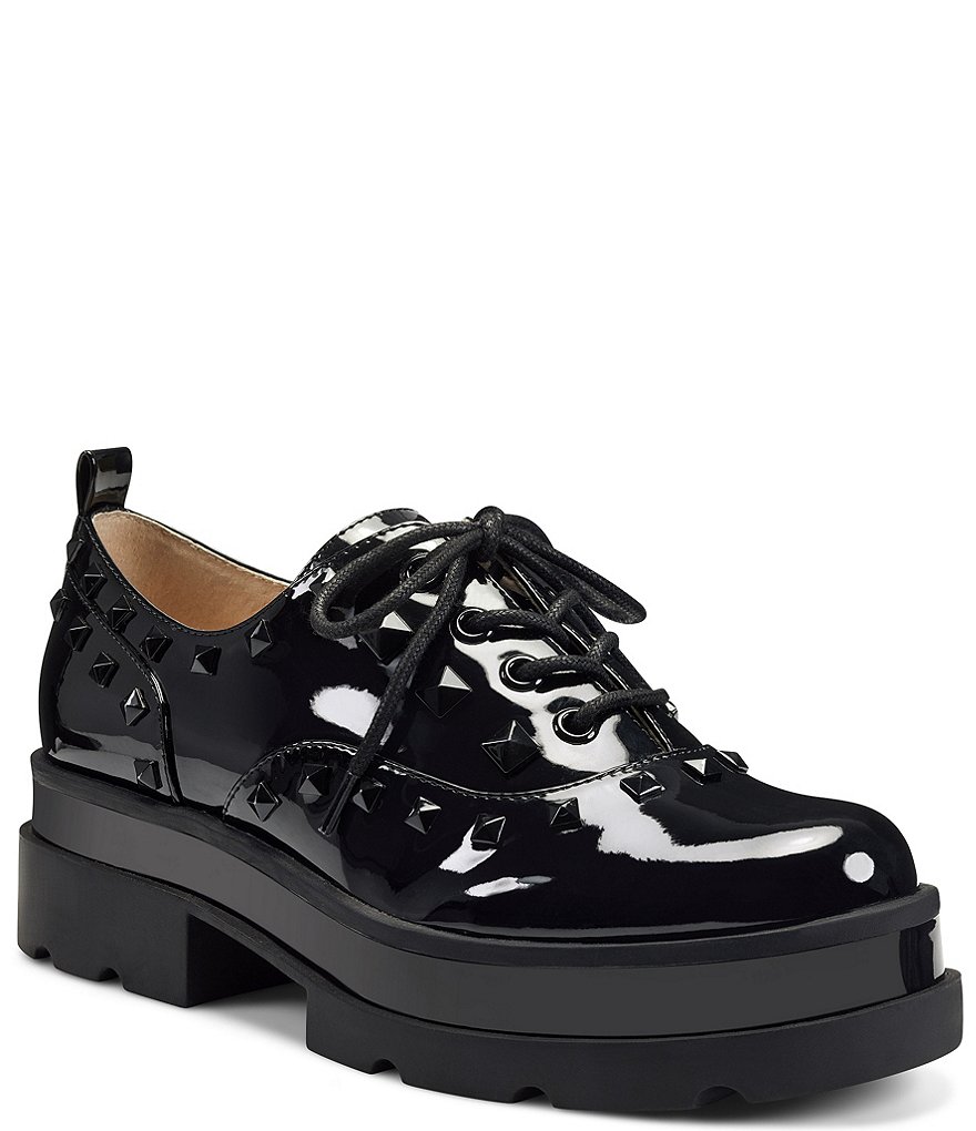 SoftWalk Willis Perforated Suede Platform Oxfords