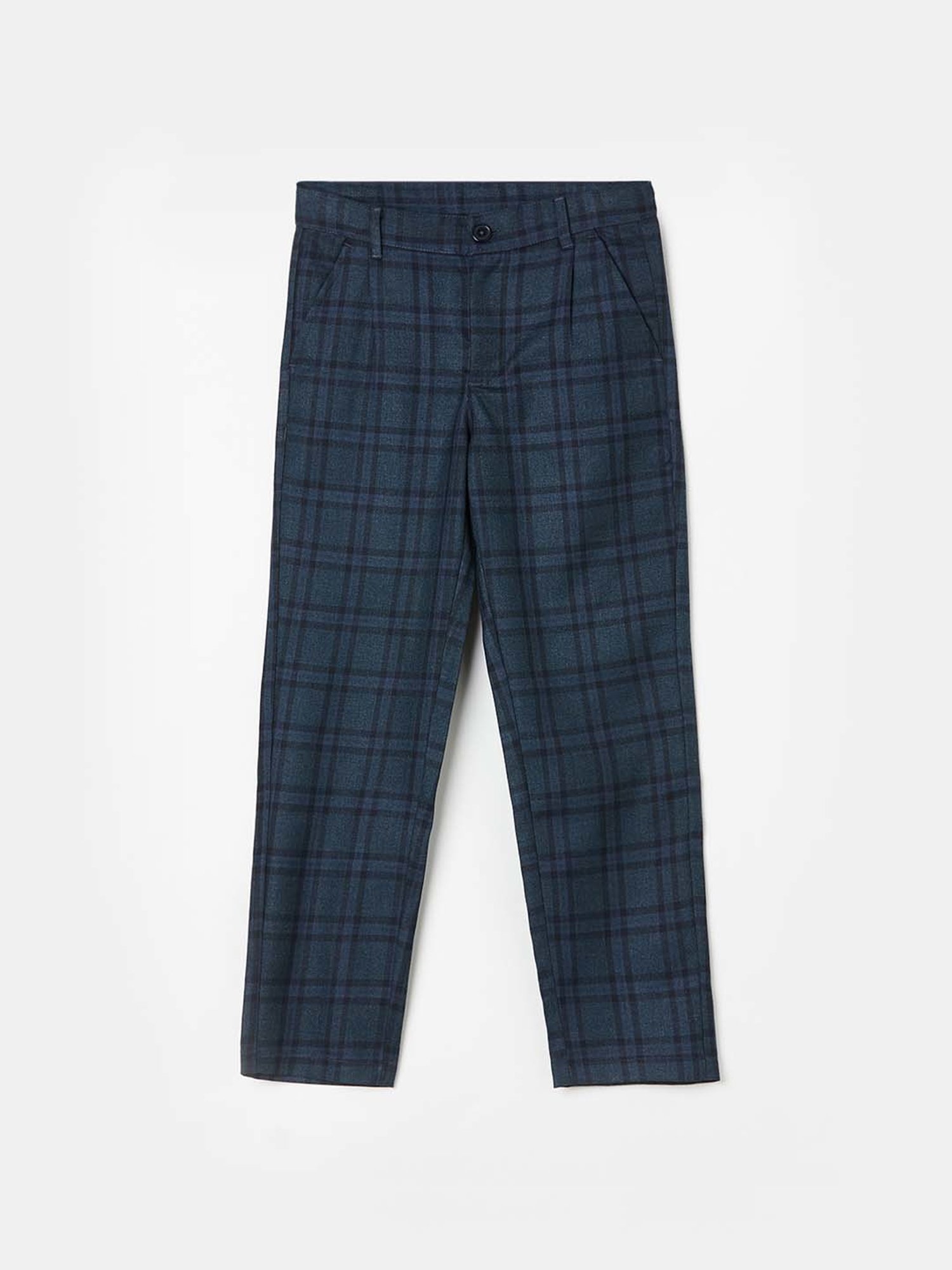 Fame Forever by Lifestyle Boys Navy Chequered Pants