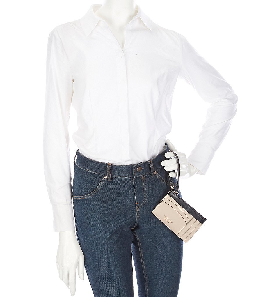 kate spade new york Spencer Leather Zippered Card Case Wristlet