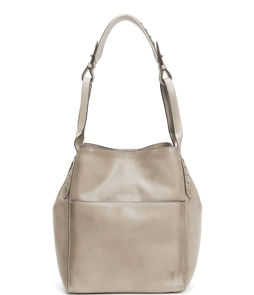 Frye Reed Magnetic Snap Leather Hobo Bag