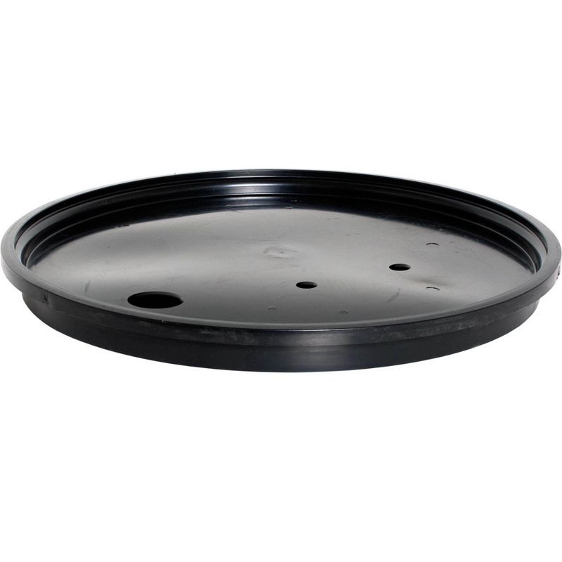 Hydrofarm 55 Gallon Drum Hydroponic Reservoir w/ Pre-Drilled Solid Lid, 2 Pack