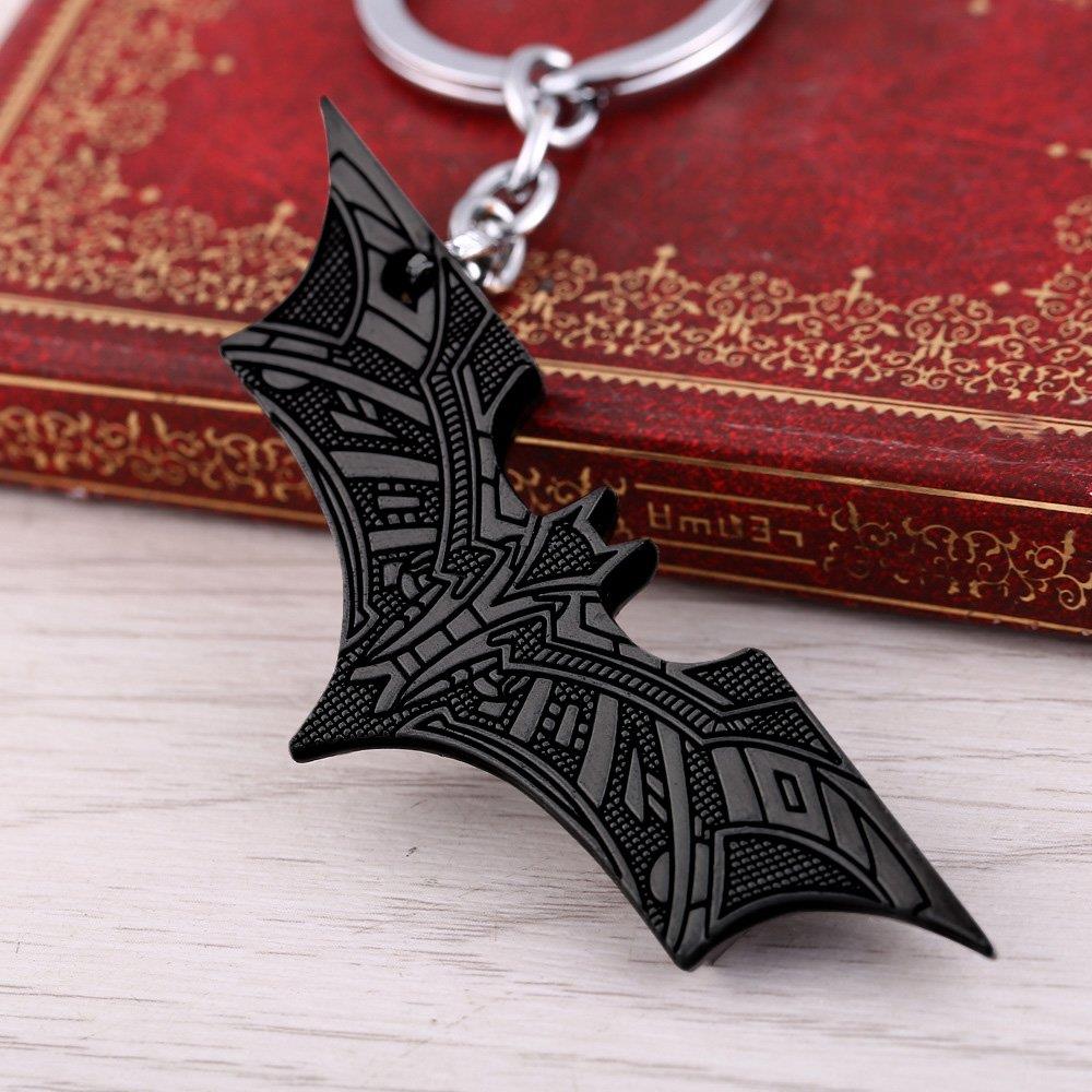OK-STORE Zinc Alloy Metal Bat Simbol Mask Shape Dart Keychain
