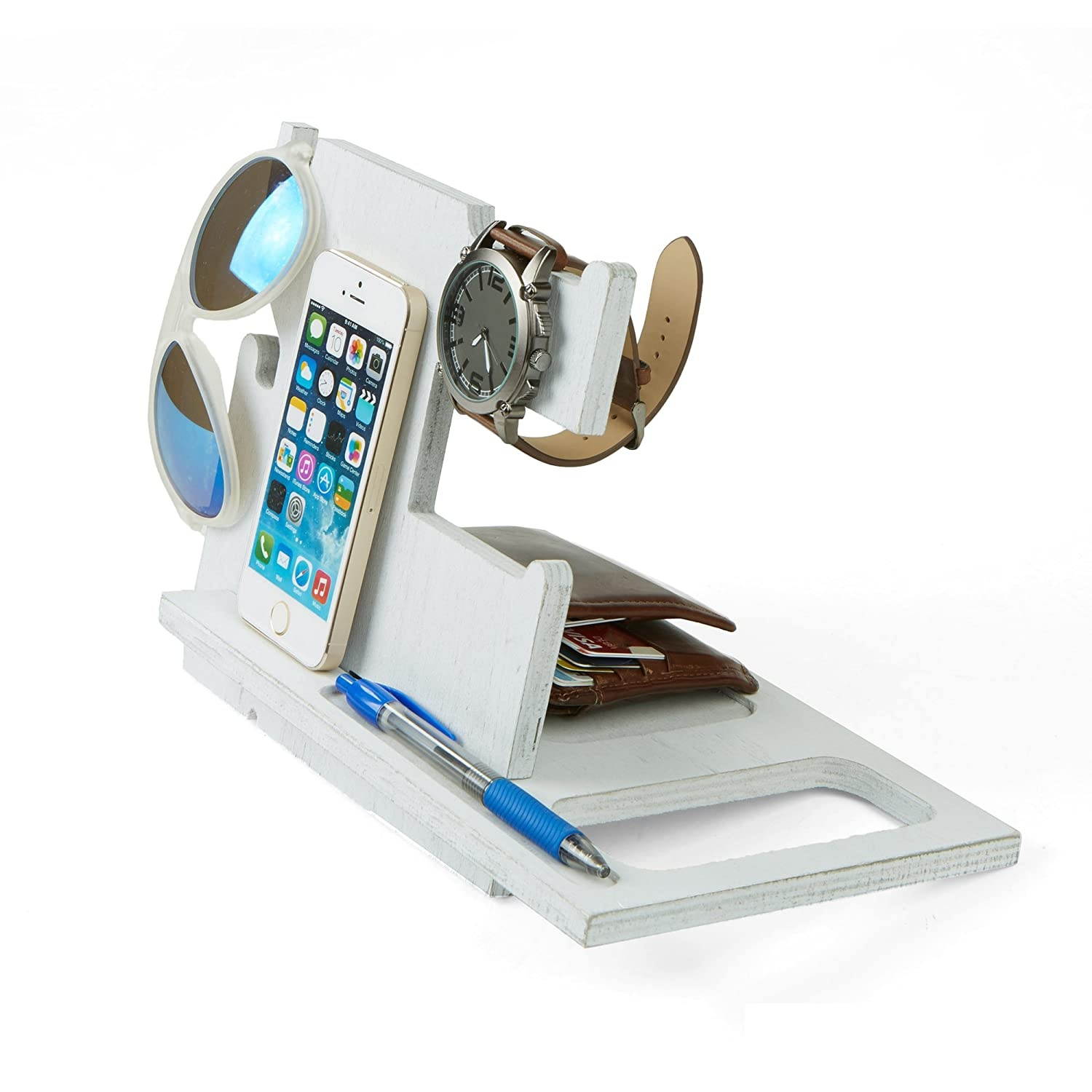 Mind Reader Phone Stand, Tablet Stand, Holder for Smartphone, Tablet, iPhone, Galaxy Note, iPad Mini Accessory Stand, Gray