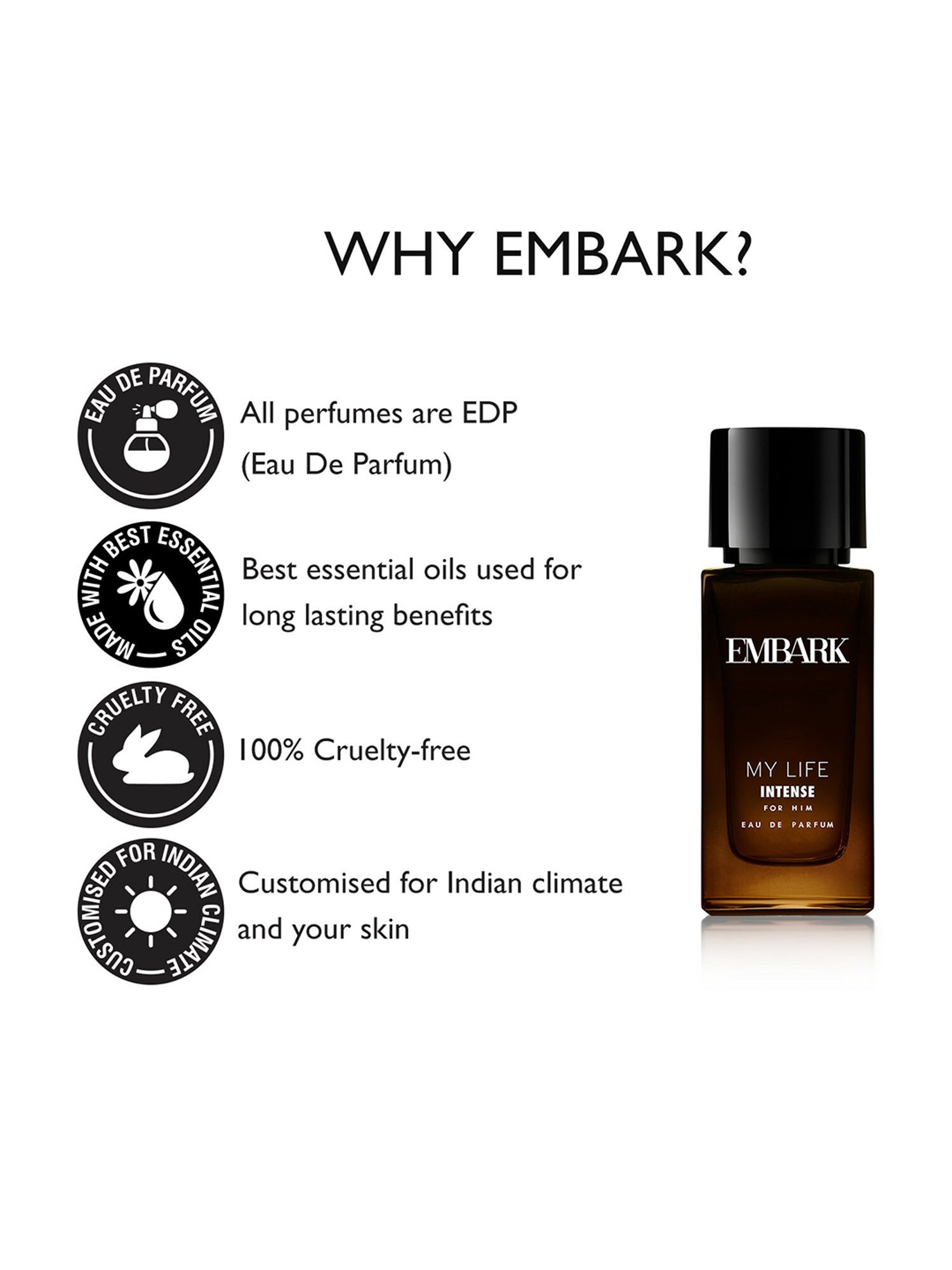 Embark My Life Intense for Him Eau de Parfum - 30 ml