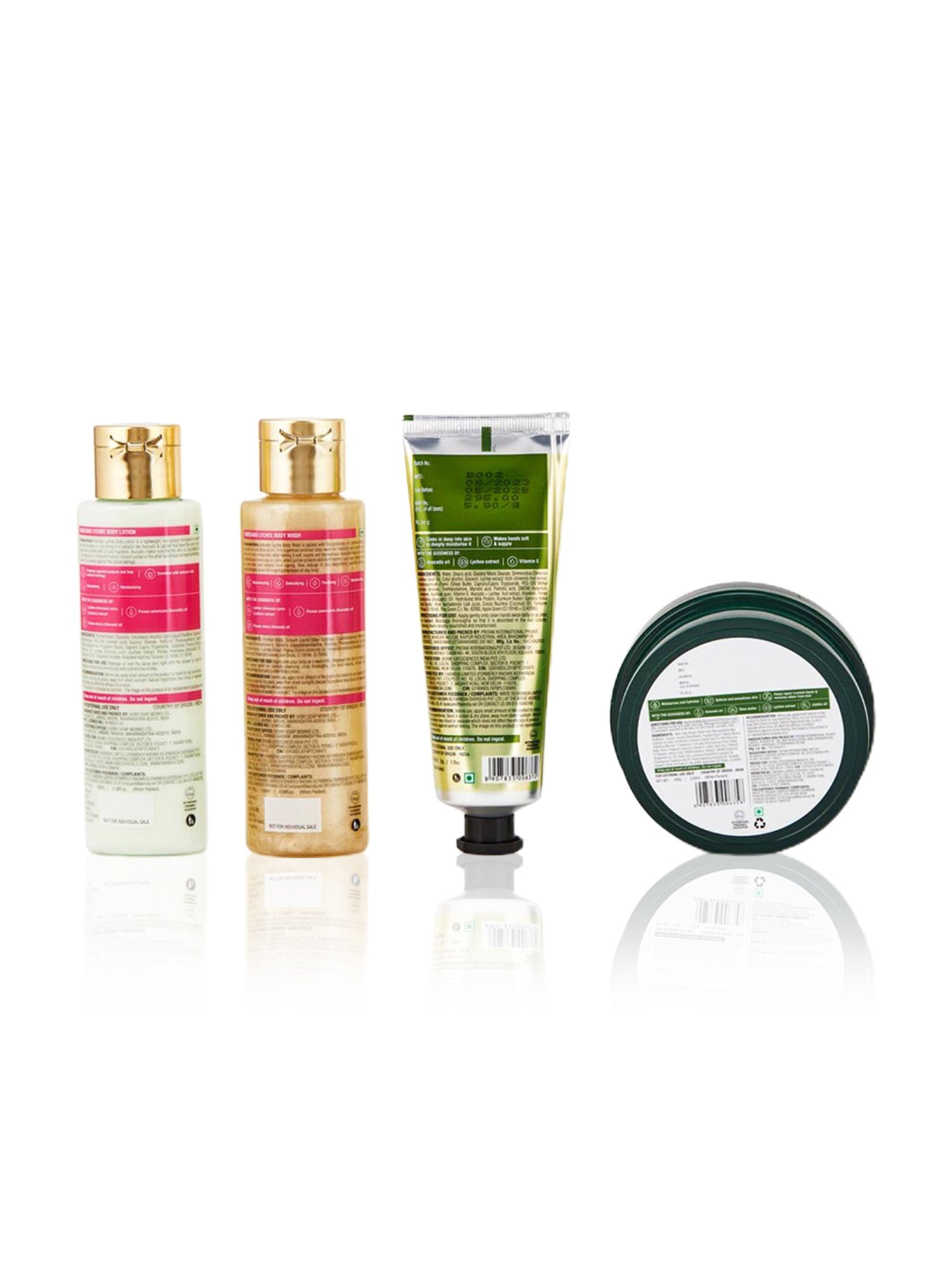 Fabessentials Avocado Lychee Botanical Burst Bath & Body Gift Set