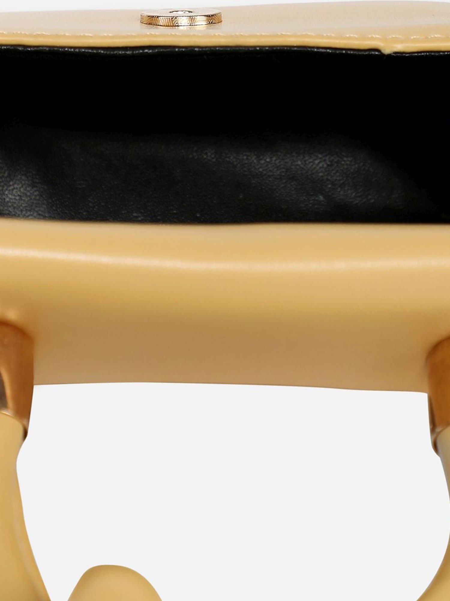 HauteSauce Yellow Solid Small Handbag