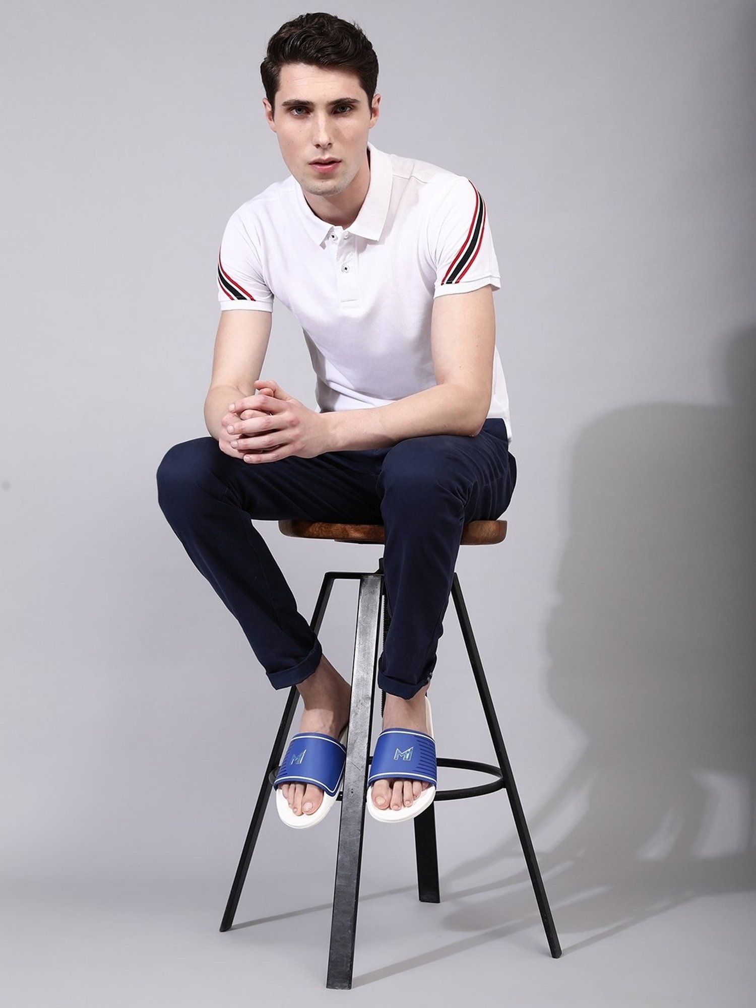 Chupps Men's MI Official Blue Slides