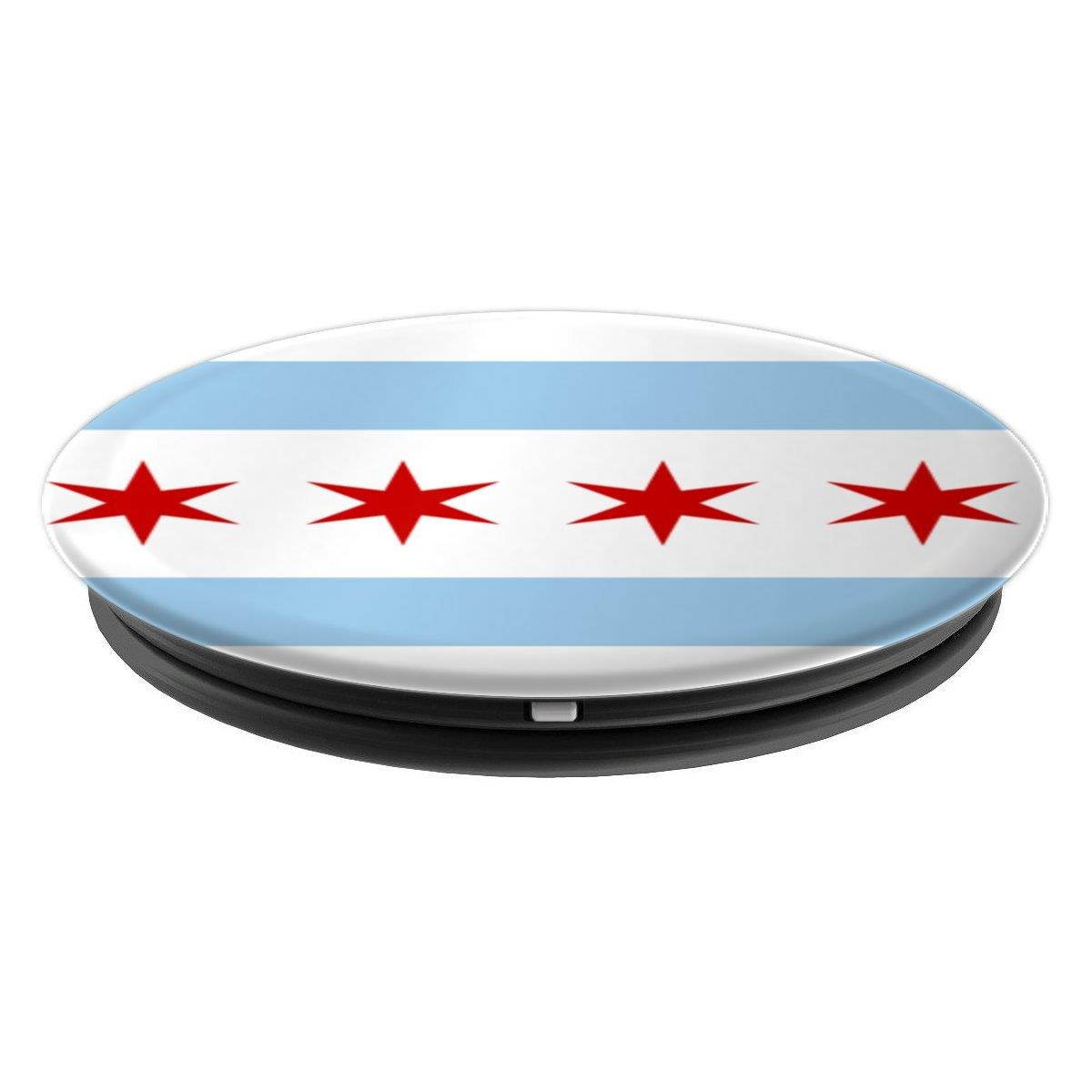 CHICAGO FLAG PopSocket City Pride - PopSockets Grip and Stand for Phones and Tablets