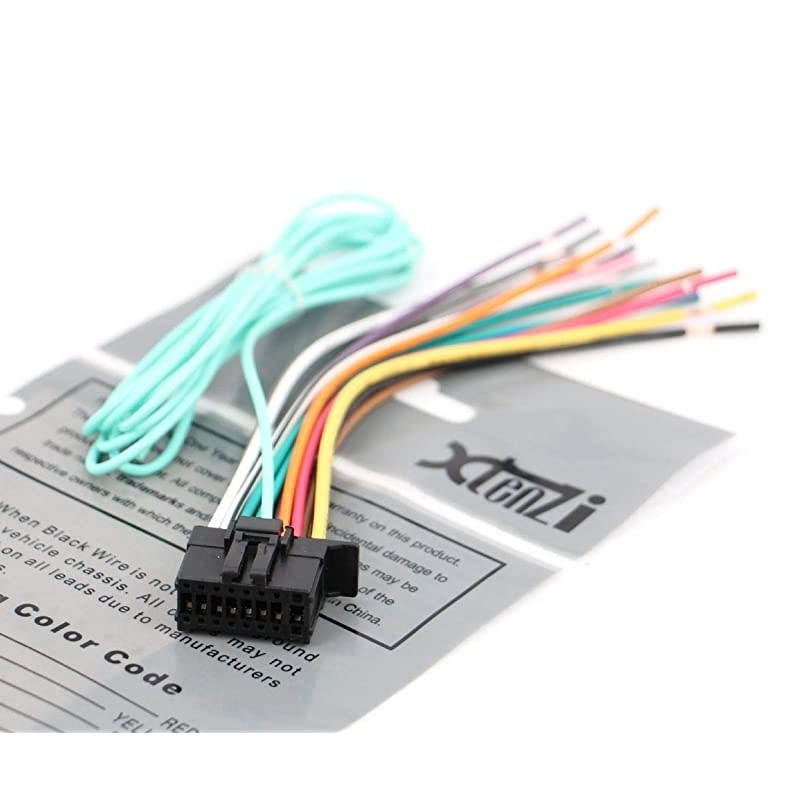 Connection Cable Set Compatible with Pioneer AVICW8400NEX W8500NEX W6500NEX W6400NEX DMHC2550NEX AVH-W4500NEX W4400NEX, GPS Mic Wire Harness 4 Pcs Set