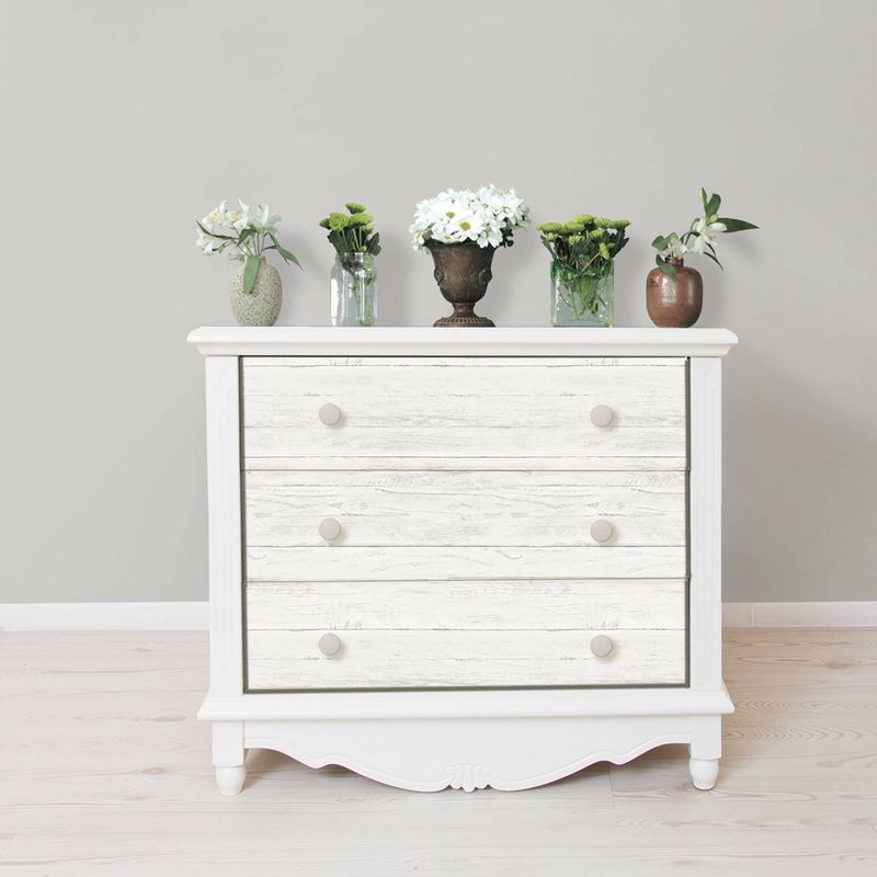 NuWallpaper Shiplap Peel & Stick Wallpaper White