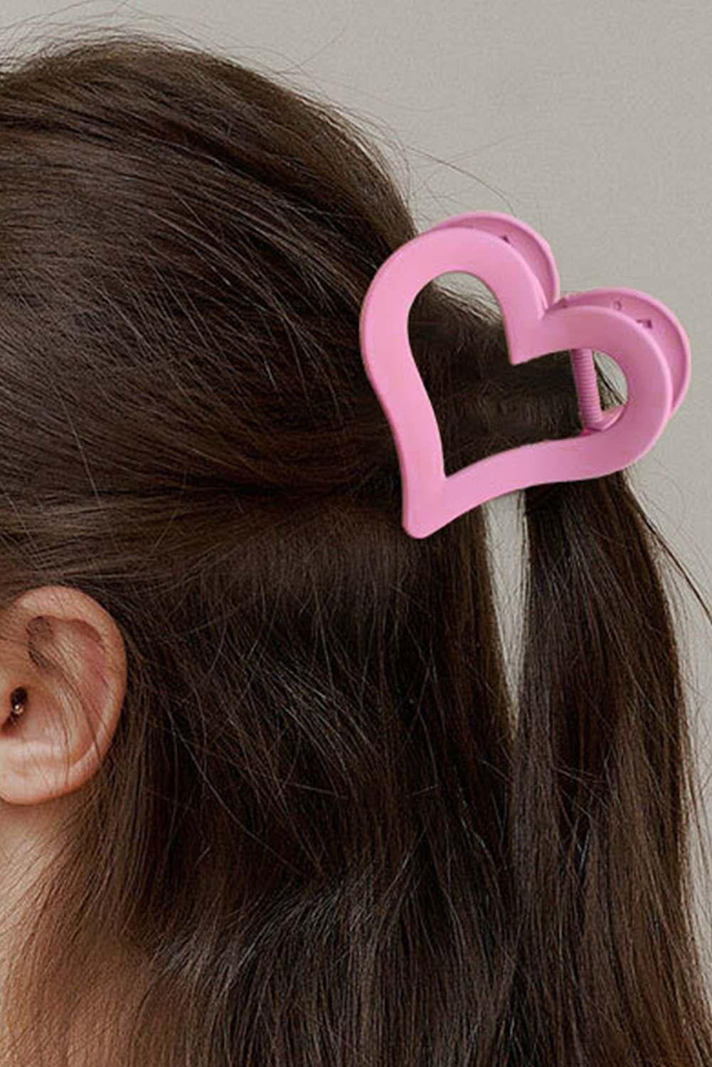 Rosy Flower Hair Claw Clip