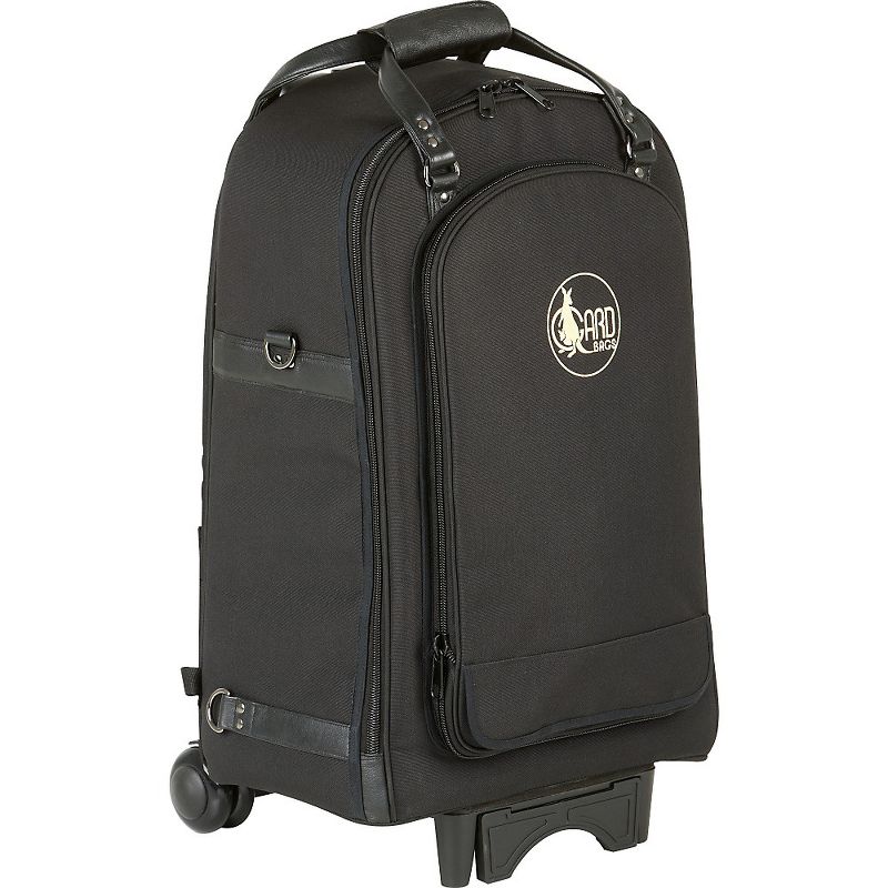 Gard Quad Trumpet Wheelie Bag 16-WBFLK Black Ultra Leather