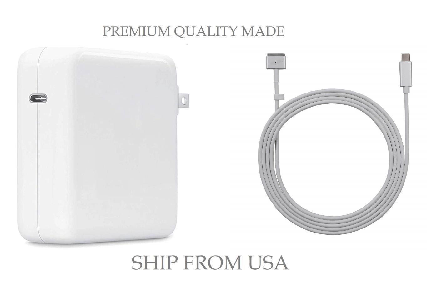 Newer Upgrade 60W T Mag-Safe 2 Power Adapter for MacBook Pro Charger A1435