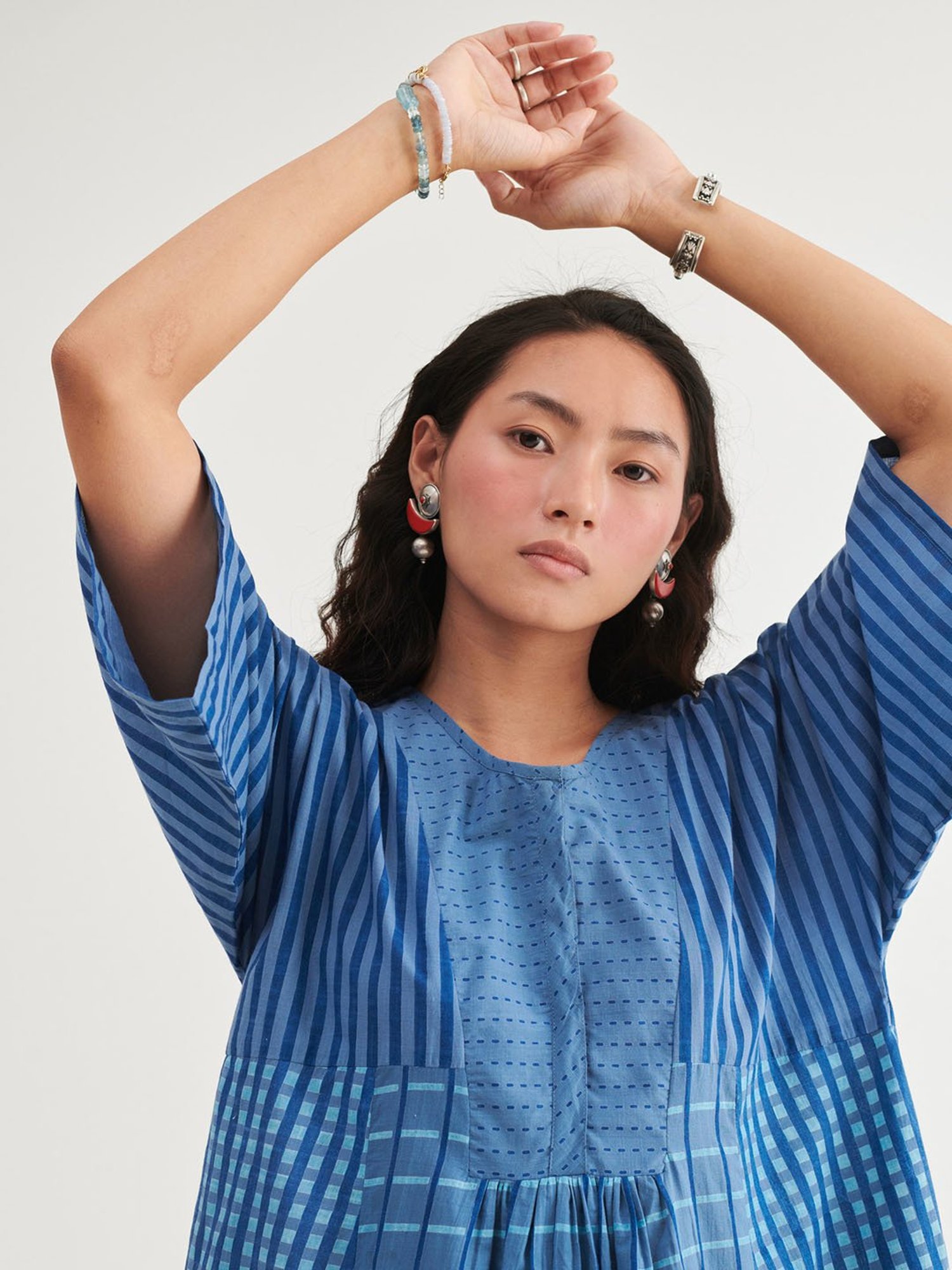 Prakriti Jaipur Indigo Nila Kaftan Dress