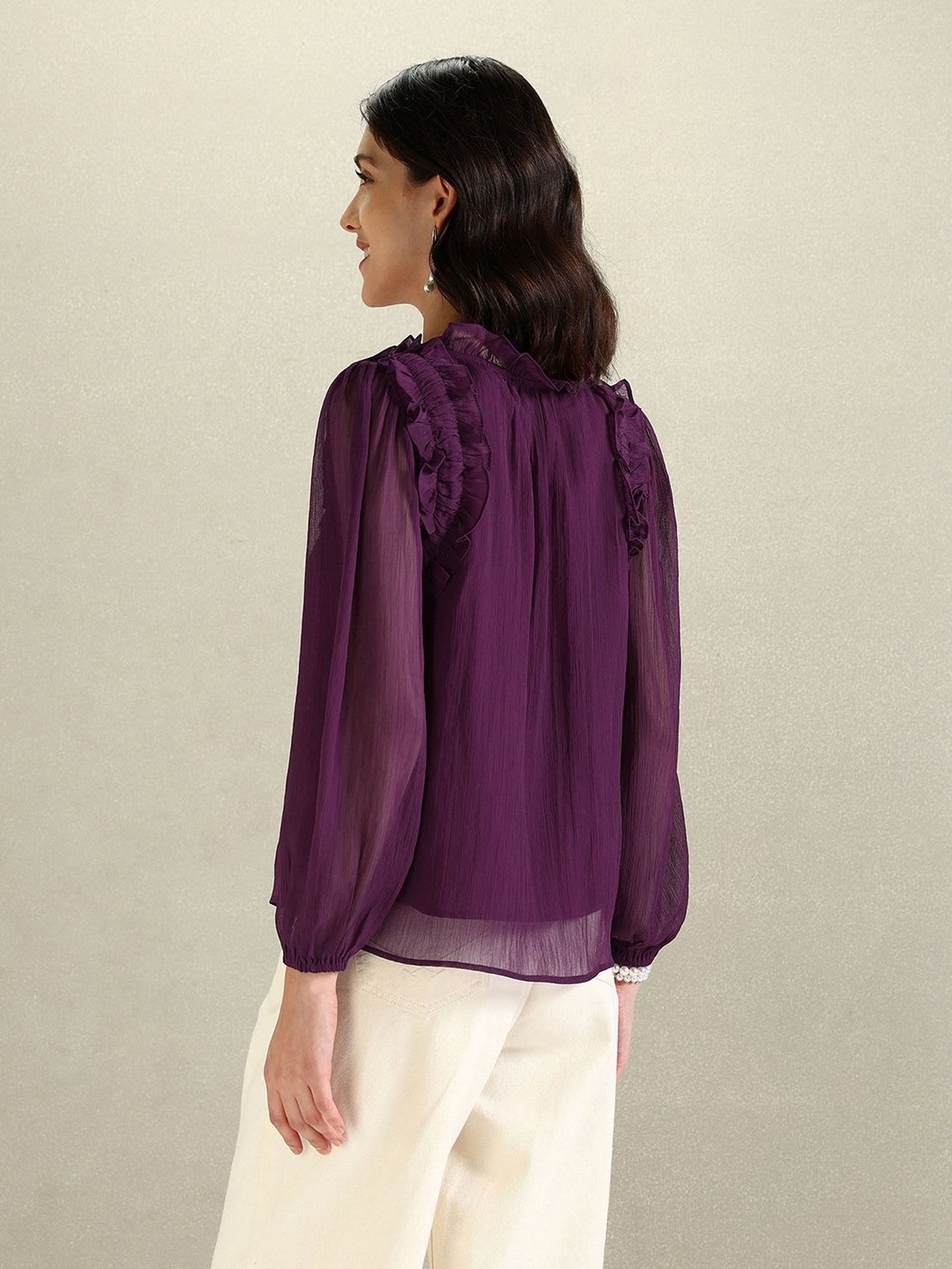 U.S. Polo Assn. Purple Regular Fit Top