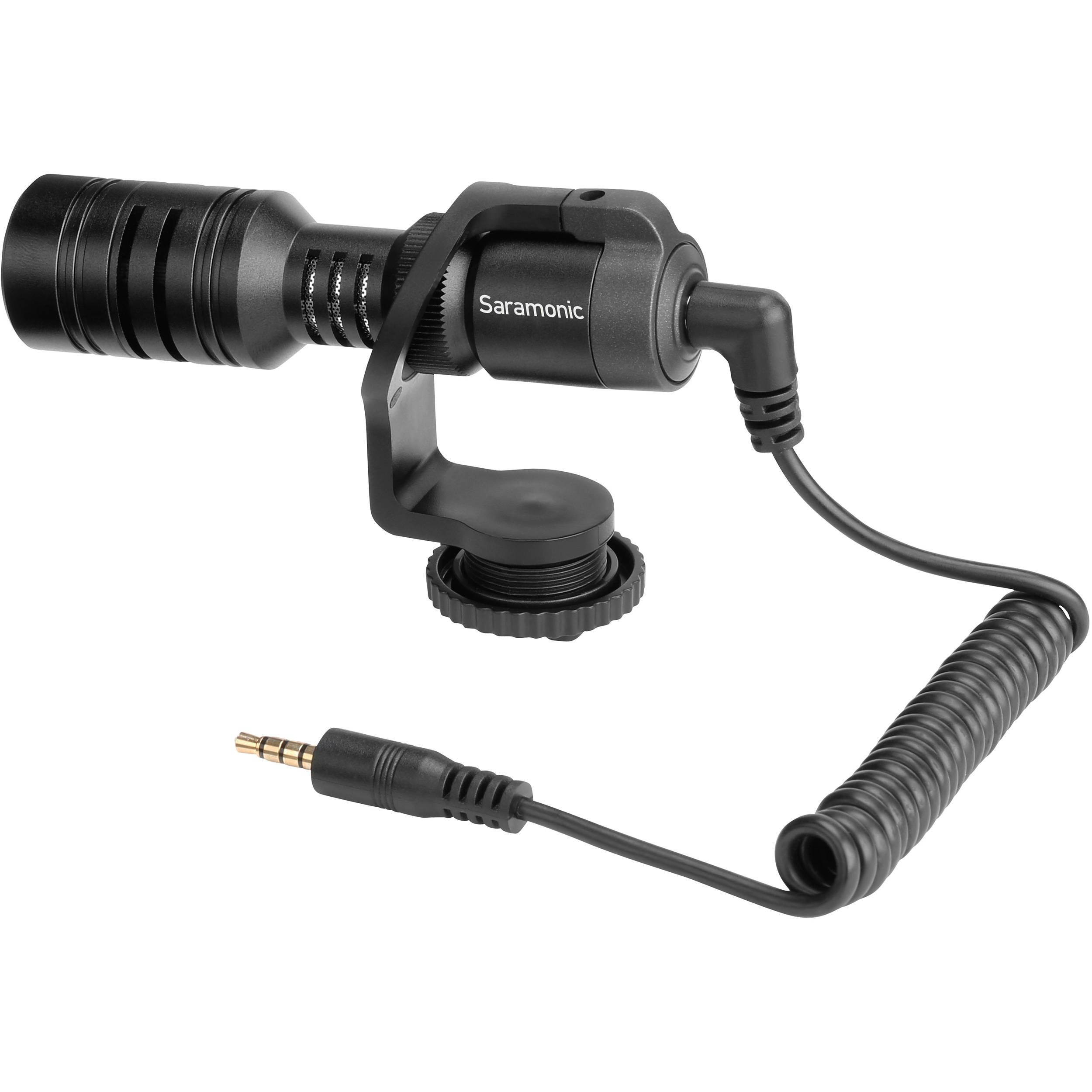 Saramonic Vmic Mini Compact Camera-Mount Shotgun Microphone for DSLR Cameras an