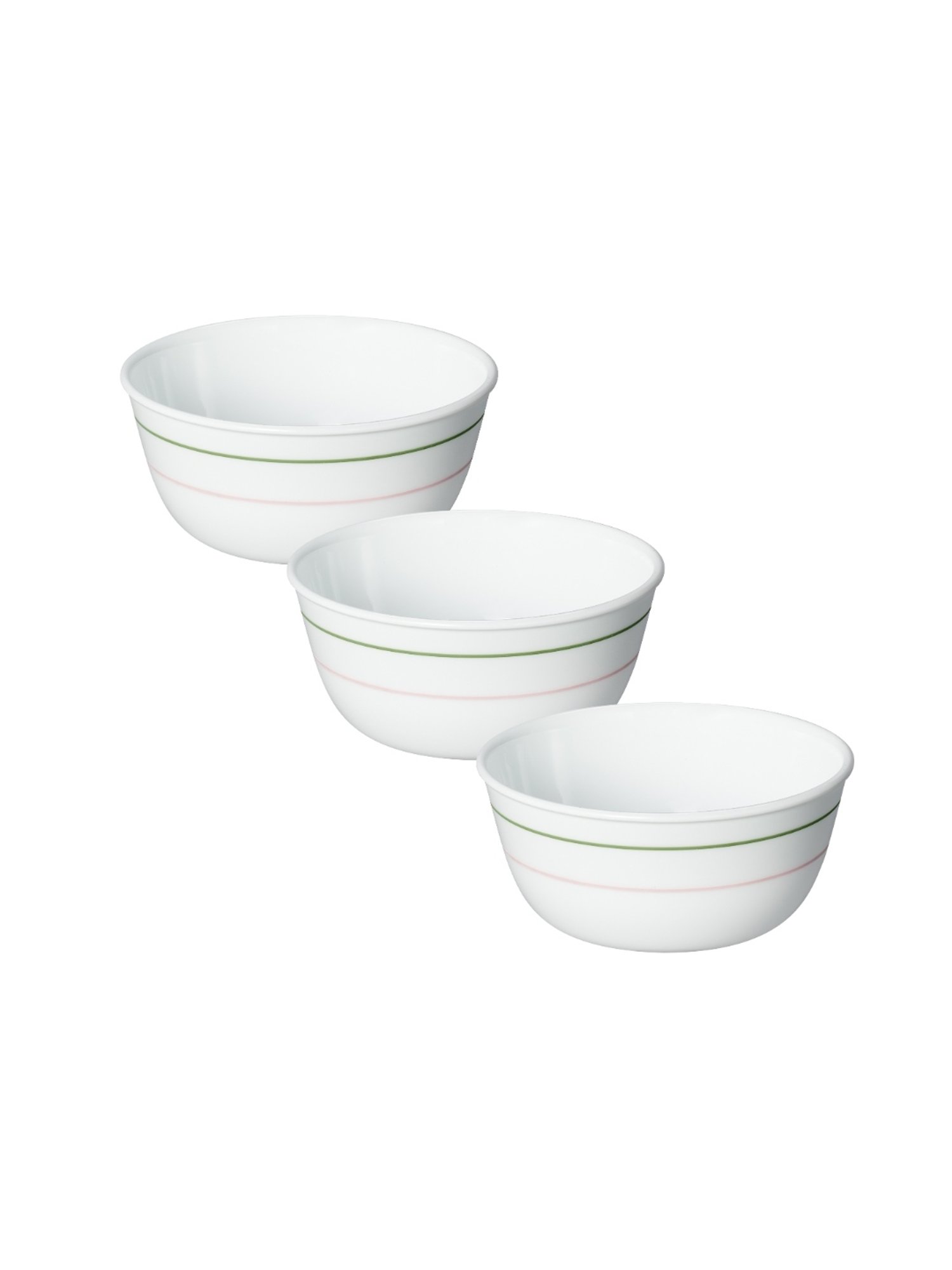 Corelle Livingware Double Ring Green 828ml Curry Bowl Pack of 3