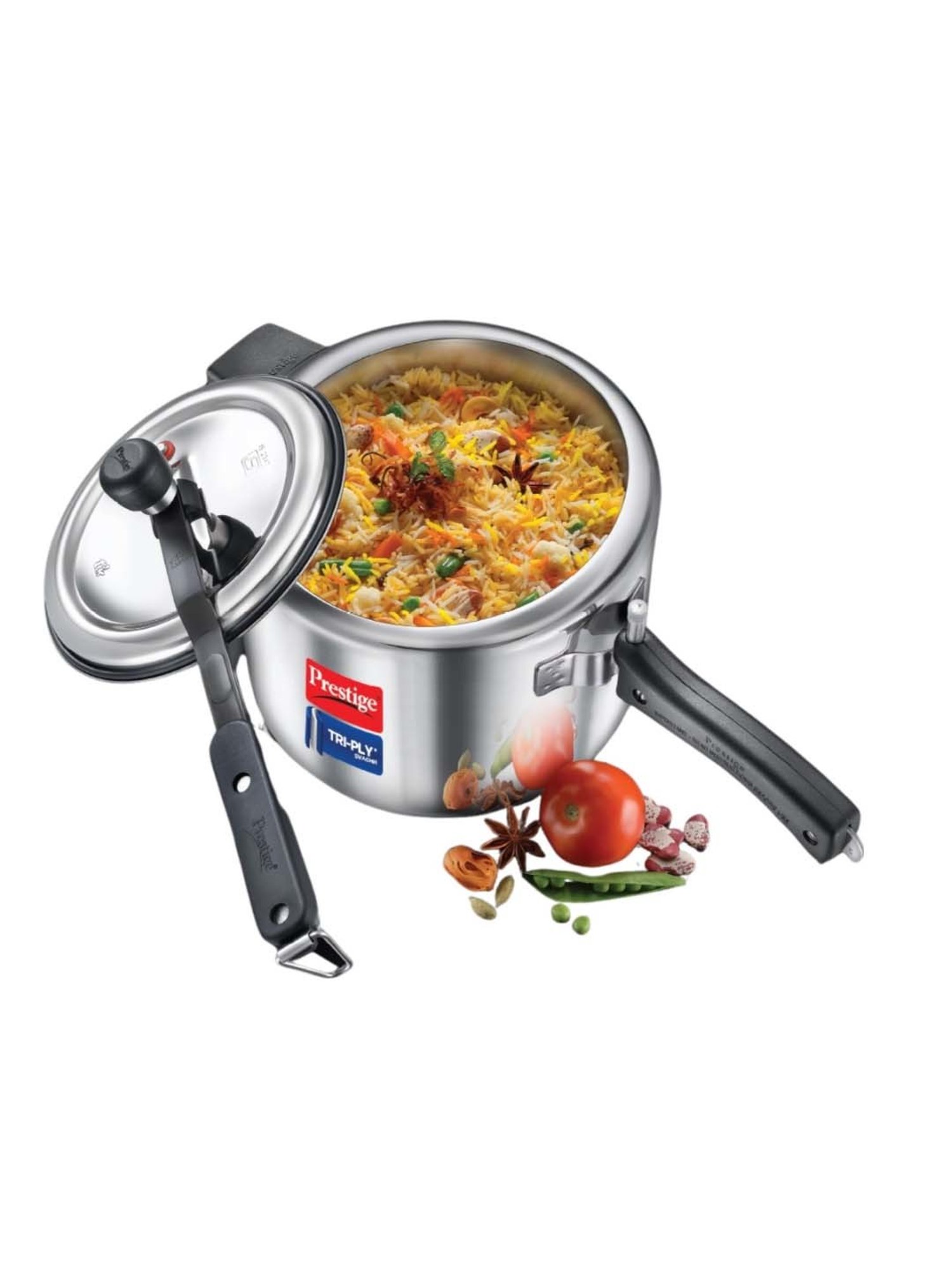 Pigeon Silver Stainless steel Pressure Cooker (10 L)