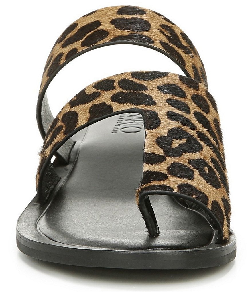 Sarto by Franco Sarto Trixie Leopard Print Calf Hair Toe Ring Dress Sandals