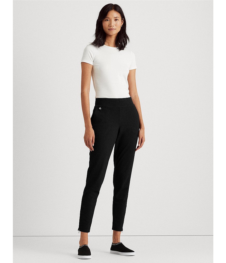 Lauren Ralph Lauren Zip Ankle Pull-On Leggings
