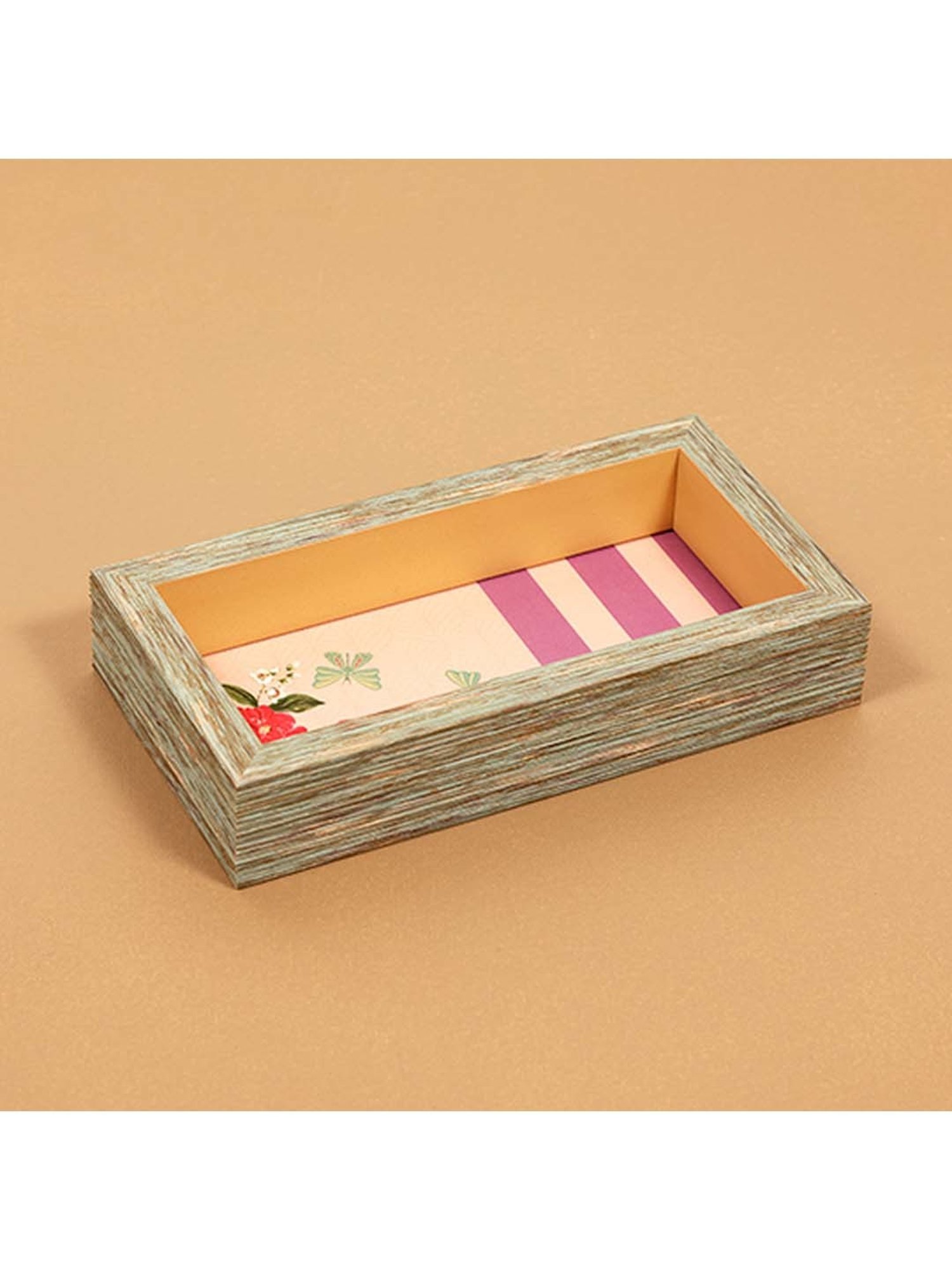 ICRAFT Lilac Haze Series Purple & Beige Mdf Spoon Tray